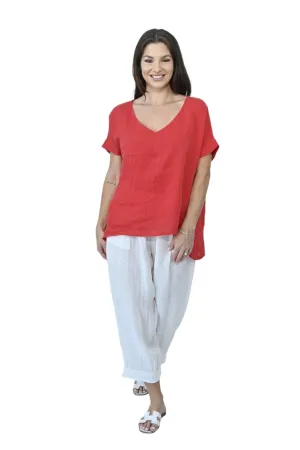 Polly Top Red