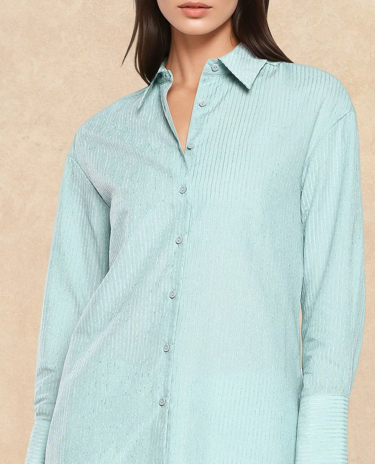 Rareism Women Cinthia Green Plain Shirt