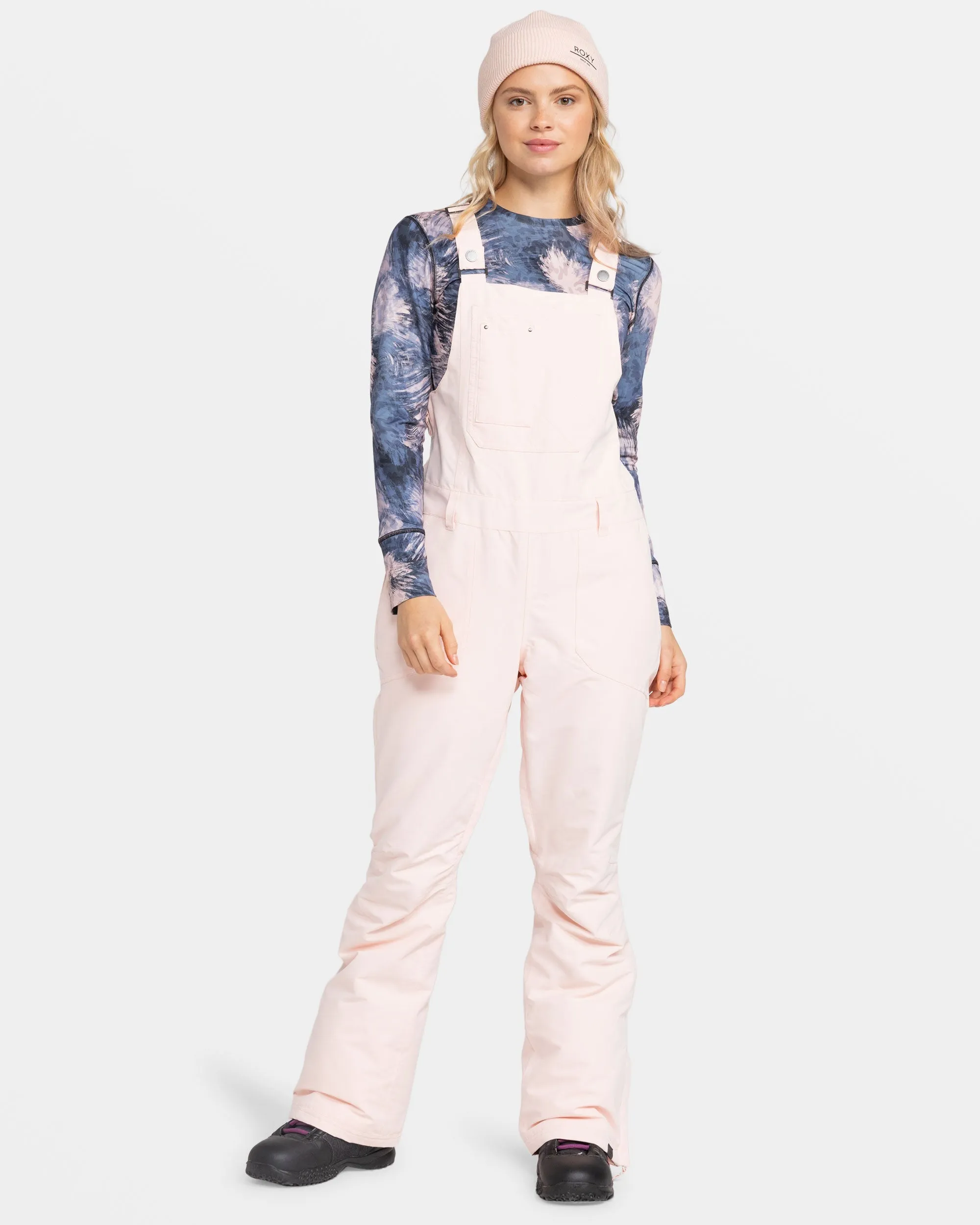 Rideout Bib Snow Pant - Pink Salt