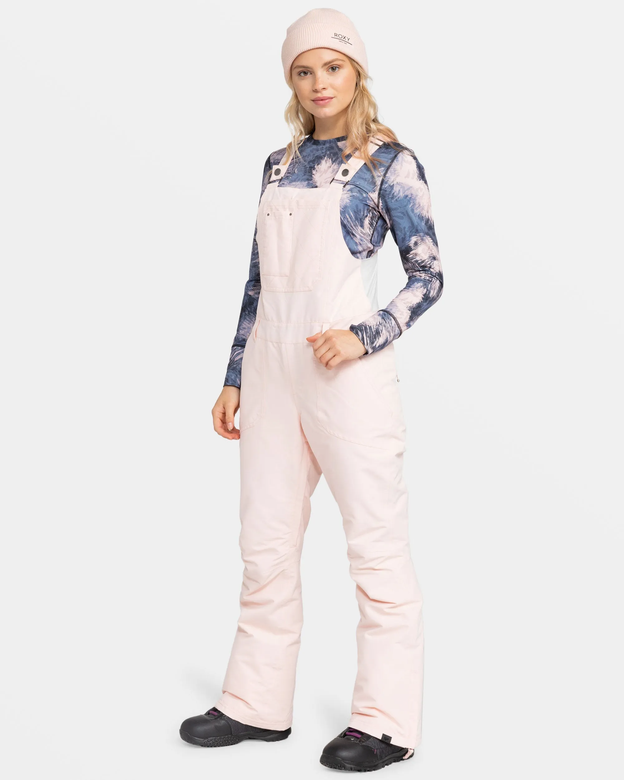 Rideout Bib Snow Pant - Pink Salt