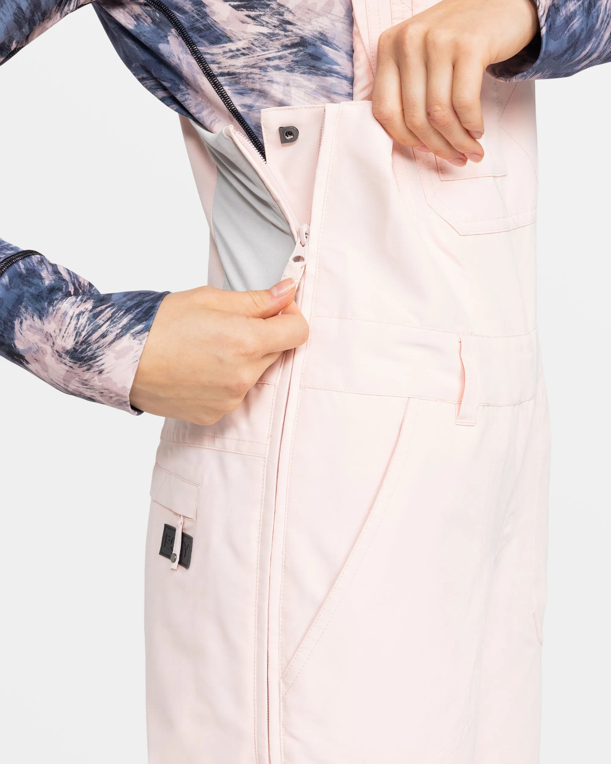 Rideout Bib Snow Pant - Pink Salt