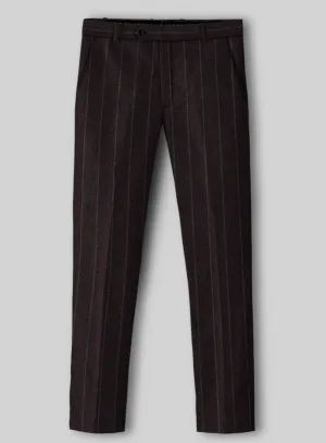 Sartori Fulgencia Dark Wine Soft Tweed Pants