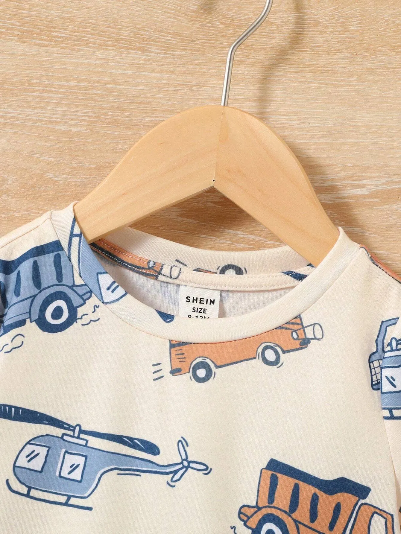 SHEIN Baby Boy Casual & Comfortable Car Pattern Top