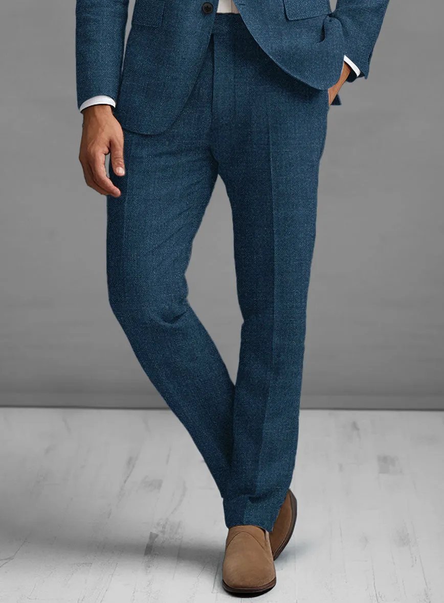 Solbiati Pericle Casa Blue Linen Pants