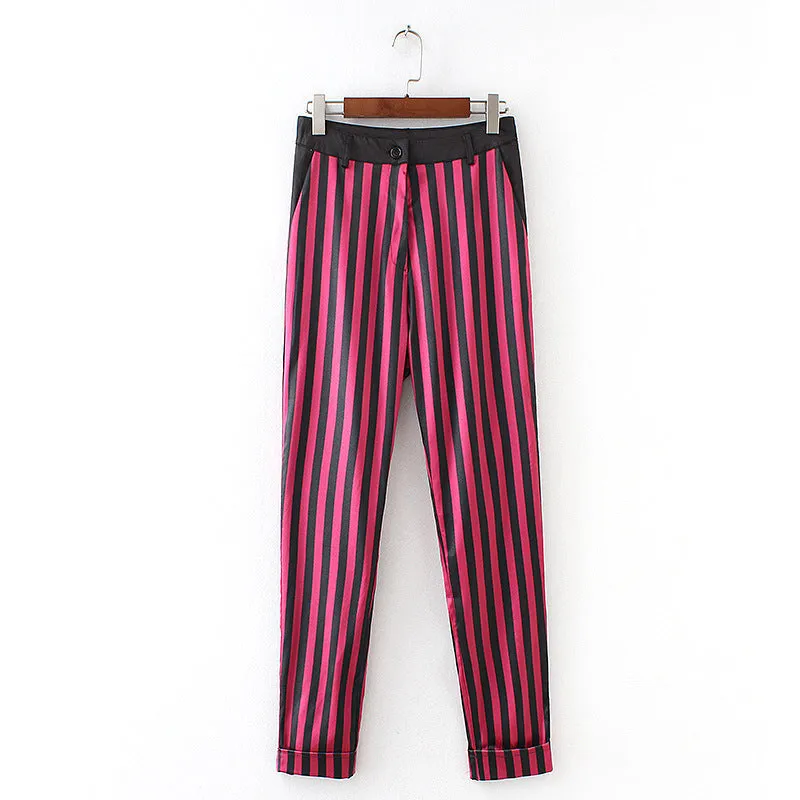 Striped Pants with Pockets