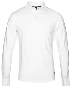 Tailored Jersey Poloshirt Pure White