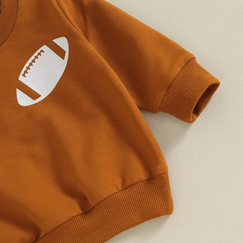 Touchdown Tot Cozy Football Sweatsuit