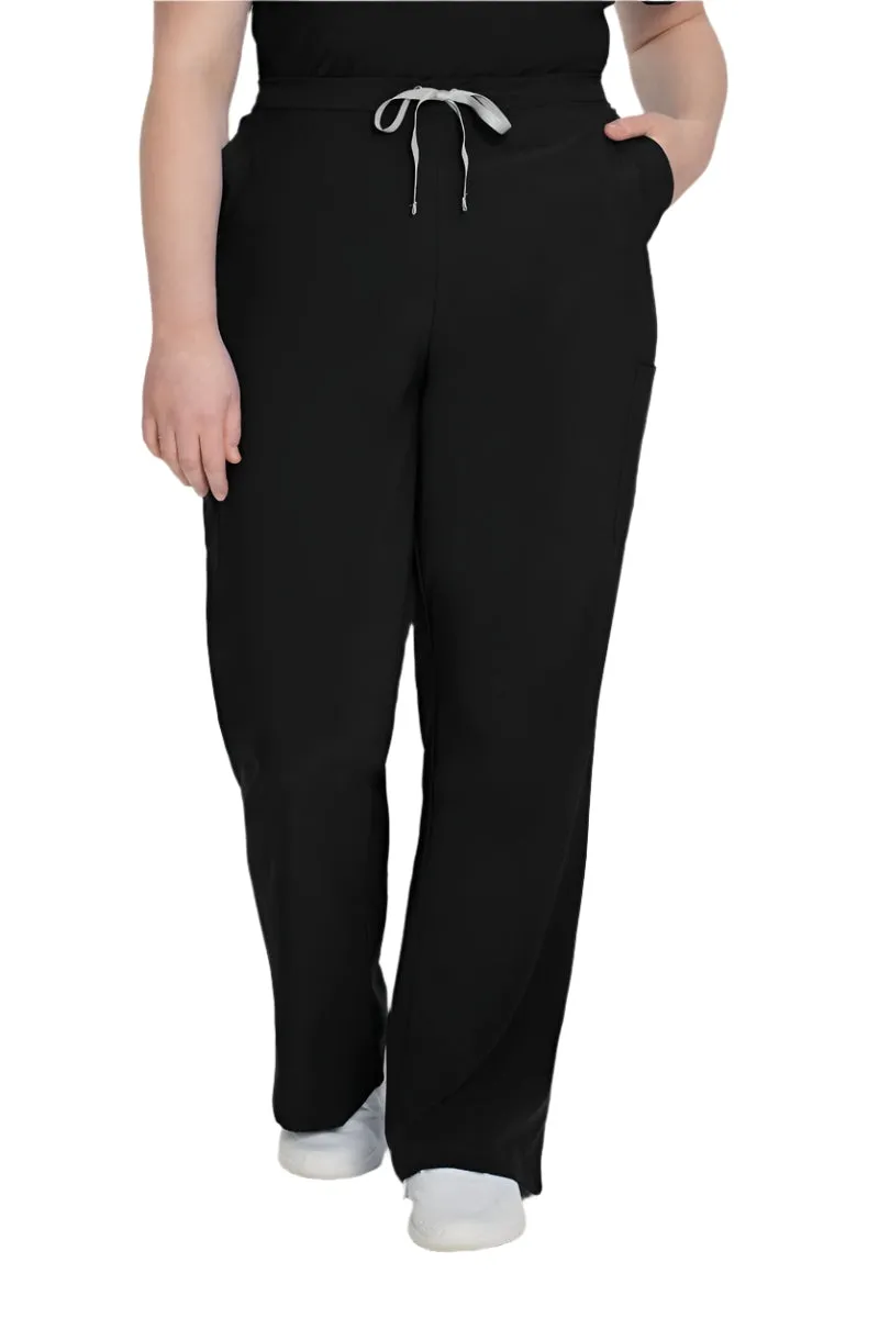 Urbane Performance Women's Tall Pants Scrub Set | Black